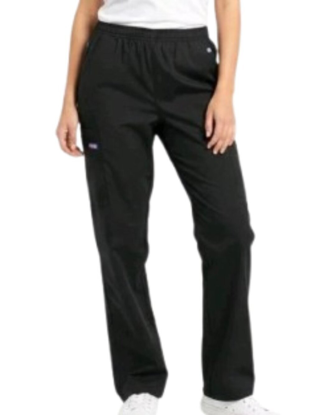 Cherokee Workwear women's Cargo Scrub Pant 4000 size Medium, Black (F8)